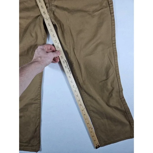 Levis Straight Stretch Chino Pants Mens 36x30 Khaki - Picture 2 of 13